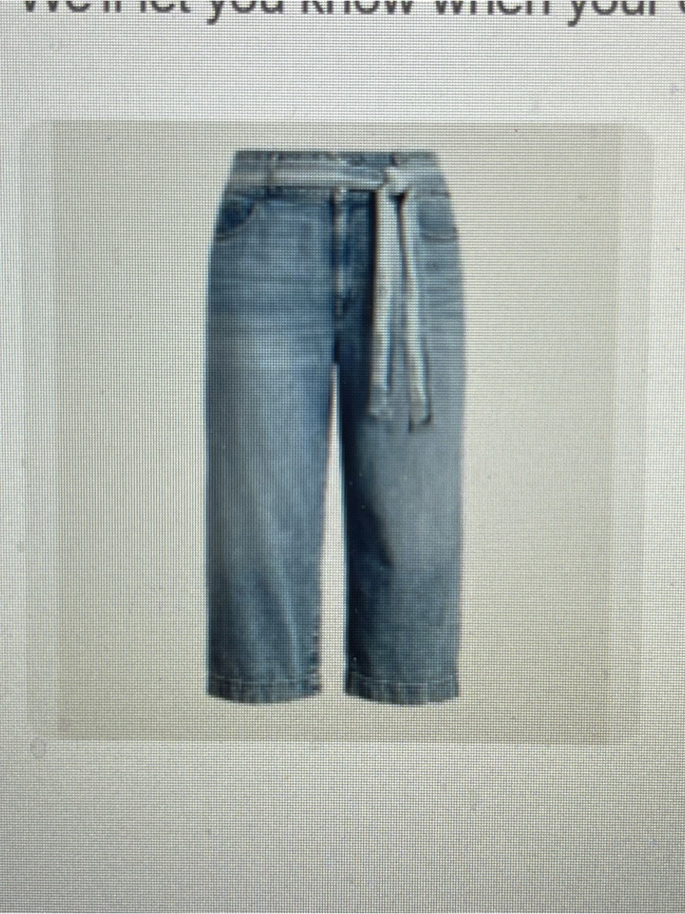 NWOT Lauren Ralph Lauren cropped wide leg jeans